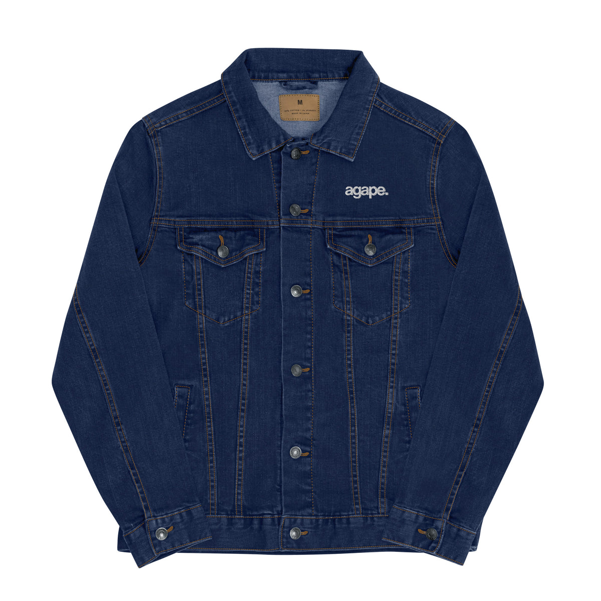 ●ROMANTIC CROWN● QUILTED DENIM JACKET (2色) unisex agape. Unisex Denim Jacket – Ashley Kay Design