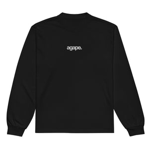 agape. Emrbroidered Long Sleeve Tee (unisex)