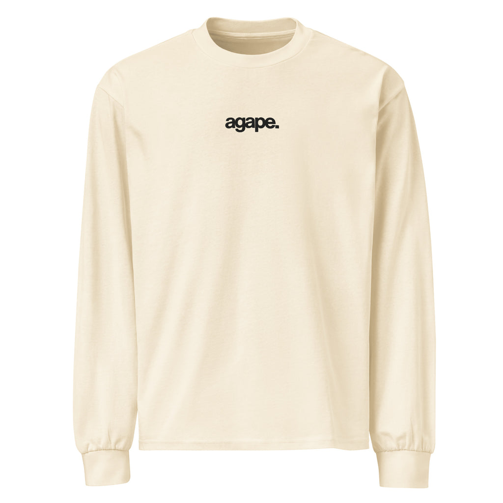 agape. Embroidered Long Sleeve Tee (unisex)