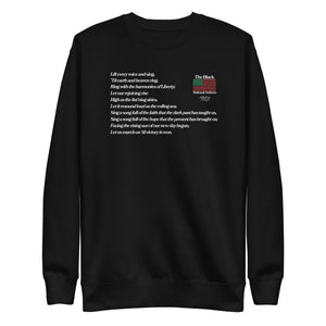 Black National Anthem Embroidered Sweatshirt