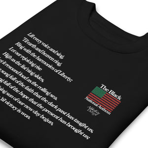 Black National Anthem Embroidered Sweatshirt