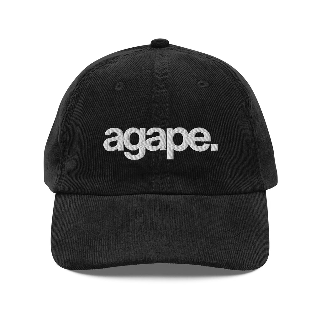 agape. Vintage corduroy cap