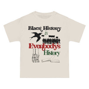 Black History is Everybody's History Tee in Vintage Cream
