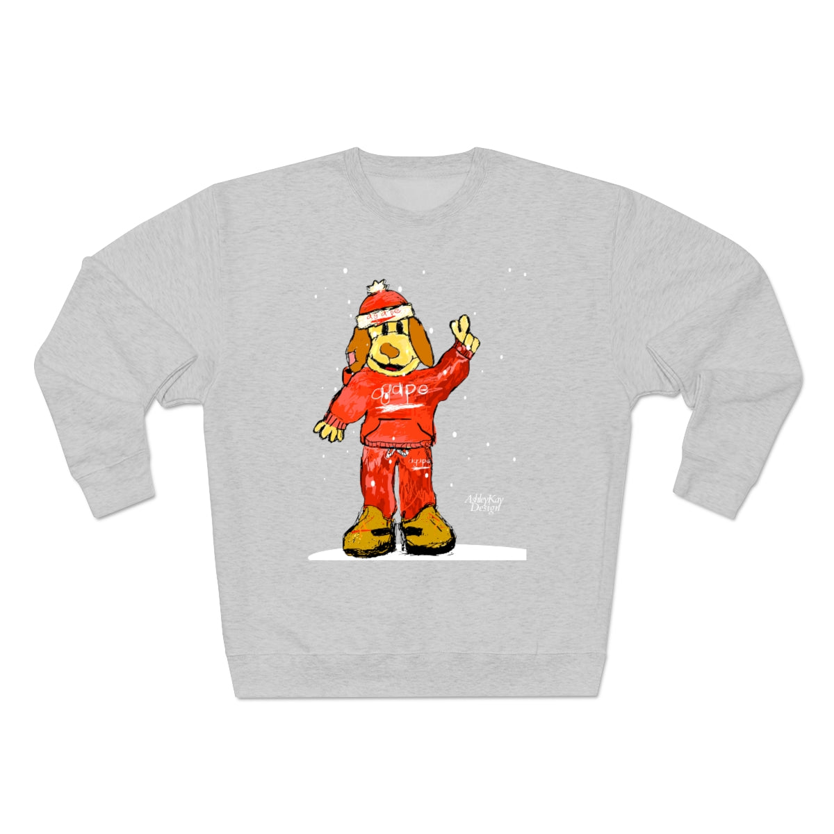 Adult Agape Christmas Puppy Sweatshirt