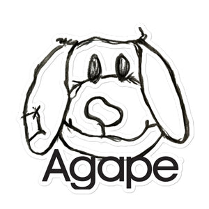 Agape Puppy Sticker