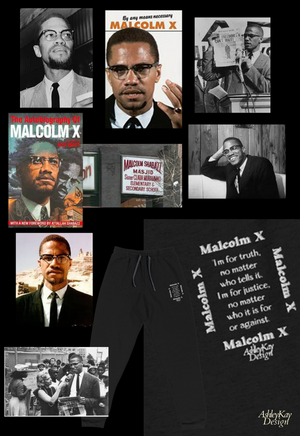 Malcolm X Quote Joggers