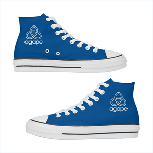 Agape High Top Canvas Sneakers (Royal Blue)