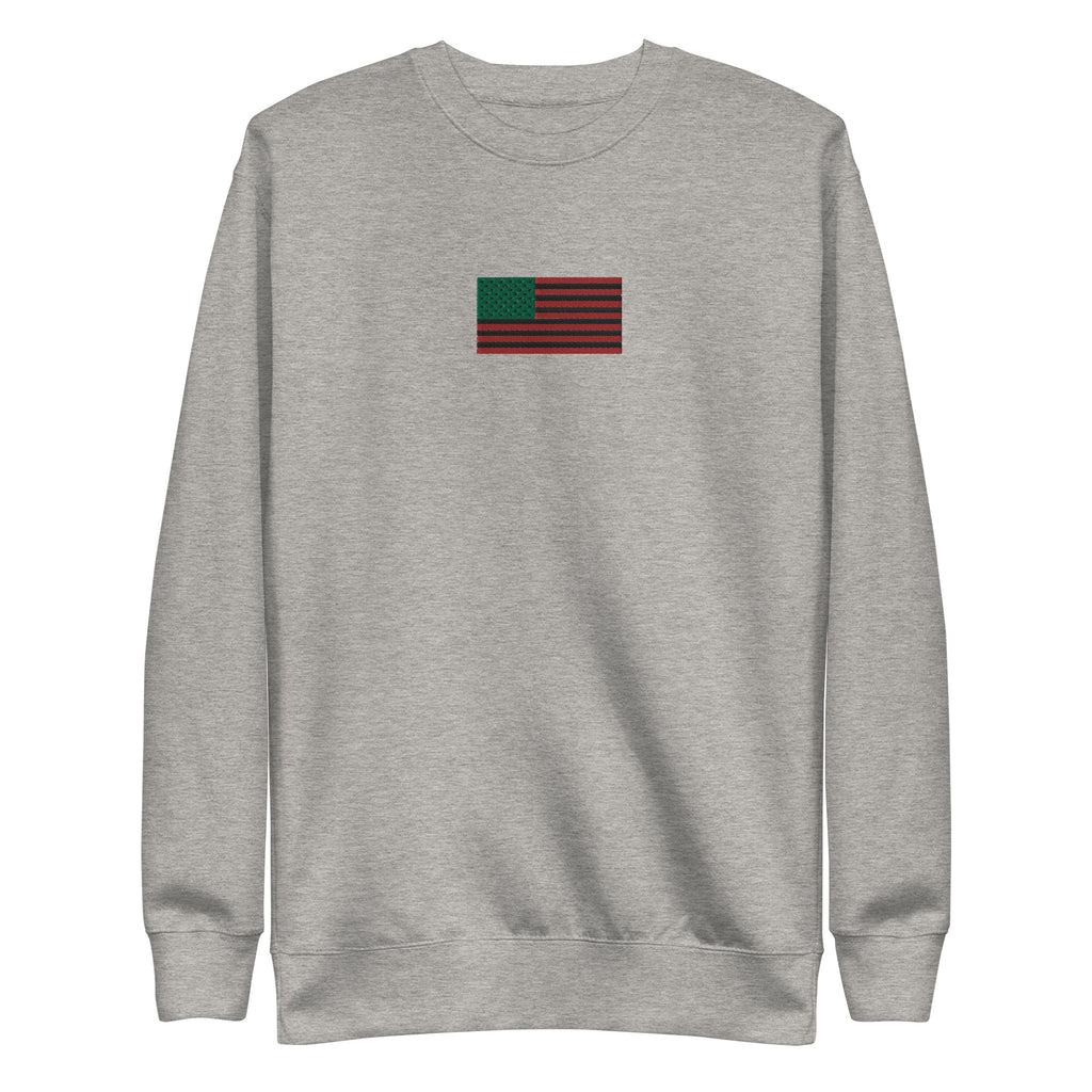 Black American Flag Premium Sweatshirt